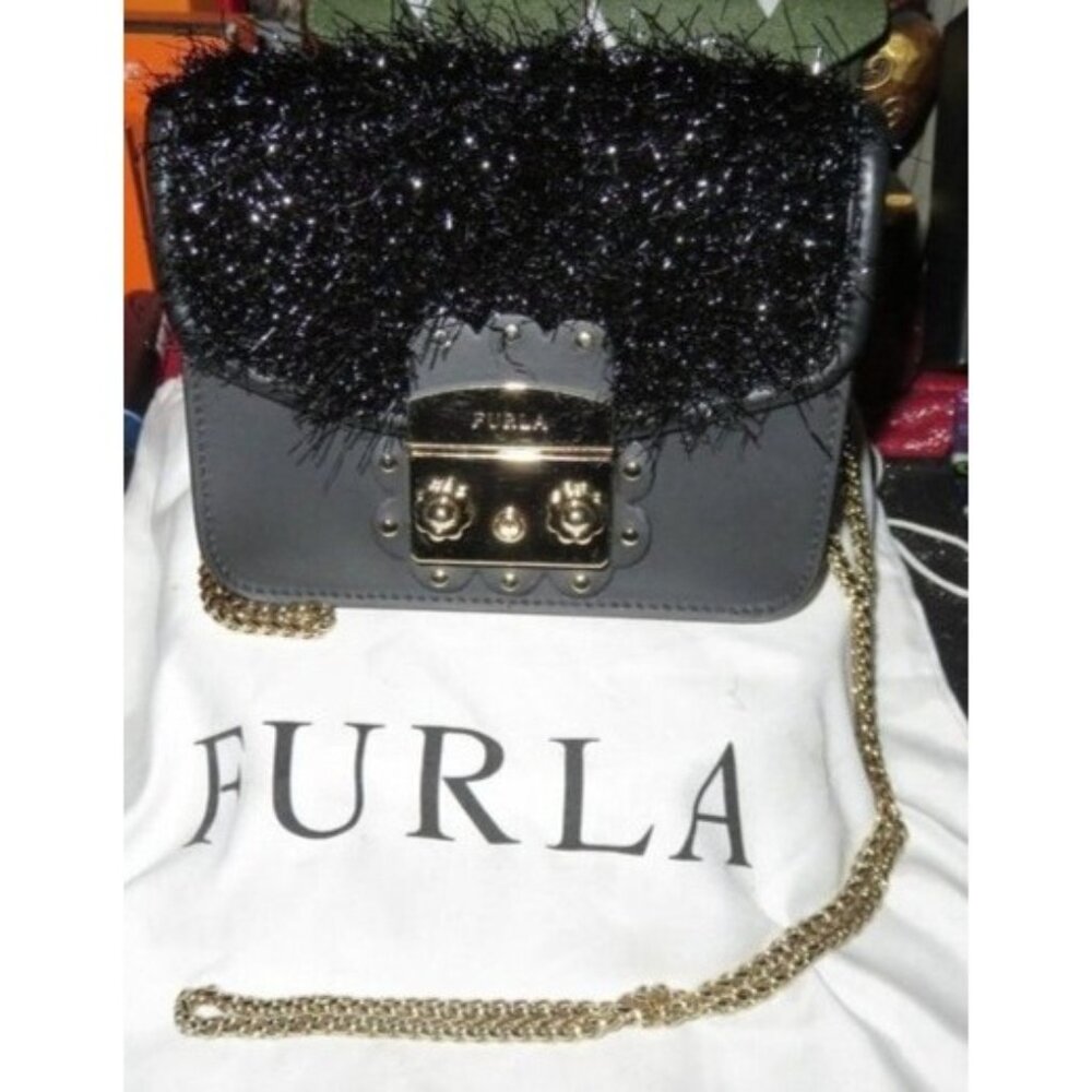 FURLA METROPOLIS Limited edition Italian Leather Mini Crossbody